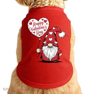 Happy ValentineS Day Cute Gnome Doggie Tank