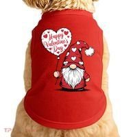 Happy ValentineS Day Cute Gnome Doggie Tank thumb 0