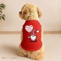 Happy ValentineS Day Cute Gnome Doggie Tank thumb 2