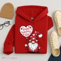 Happy ValentineS Day Cute Gnome Hoodie thumb 4