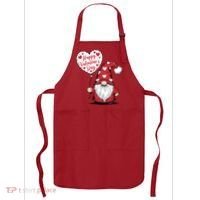 Happy ValentineS Day Cute Gnome Apron thumb 0