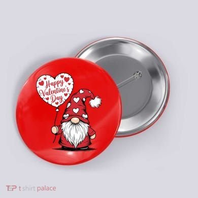 Happy ValentineS Day Cute Gnome Button
