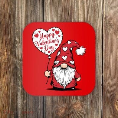 Happy ValentineS Day Cute Gnome Coaster