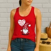 Happy ValentineS Day Cute Gnome Women's Tank Top thumb 2