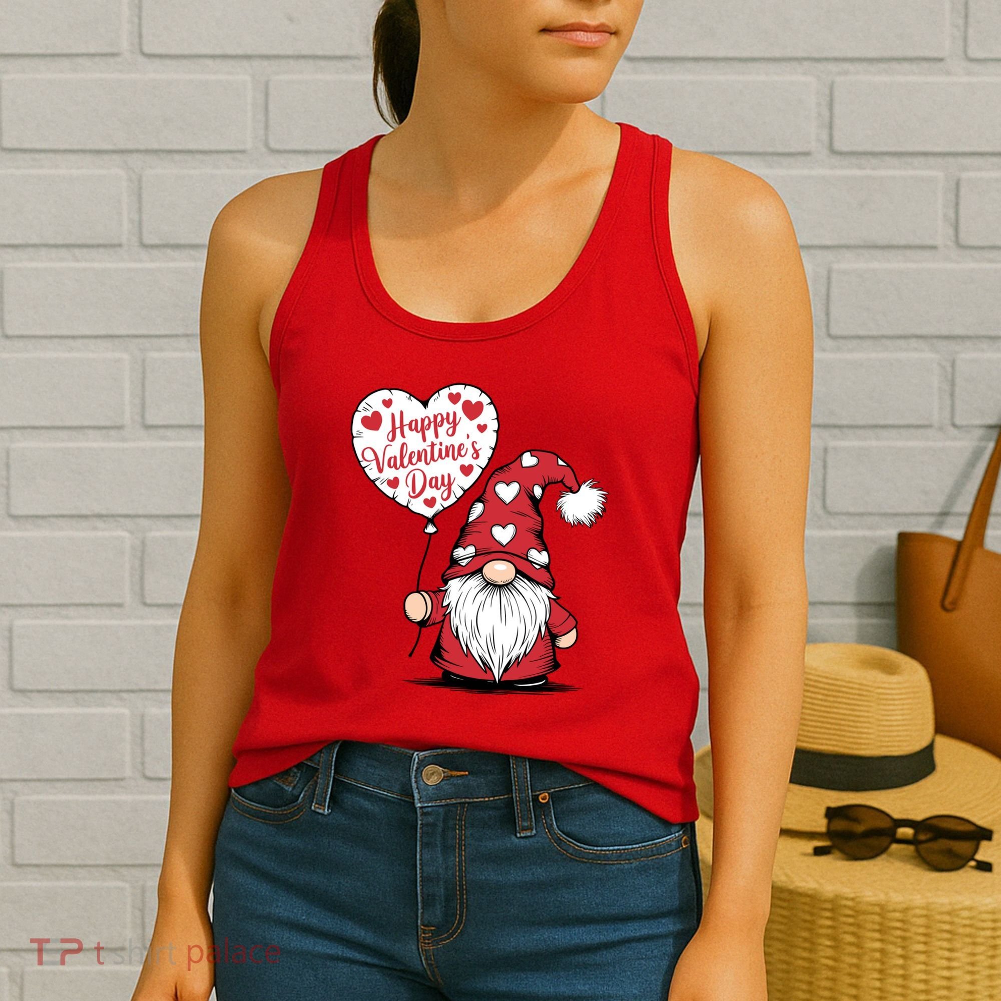 Happy ValentineS Day Cute Gnome Women's Tank Top