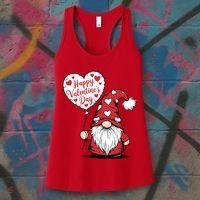 Happy ValentineS Day Cute Gnome Women's Tank Top thumb 3