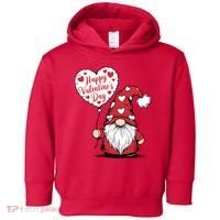 Happy ValentineS Day Cute Gnome Toddler Hoodie thumb 0