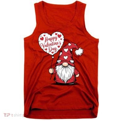 Happy ValentineS Day Cute Gnome Tank Top