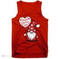 Happy ValentineS Day Cute Gnome Tank Top thumb 0