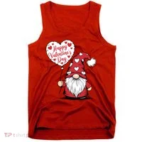 Happy ValentineS Day Cute Gnome Tank Top thumb 0