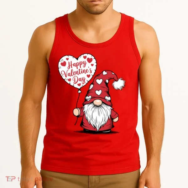 Happy ValentineS Day Cute Gnome Tank Top