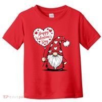 Happy ValentineS Day Cute Gnome Toddler T-Shirt thumb 0