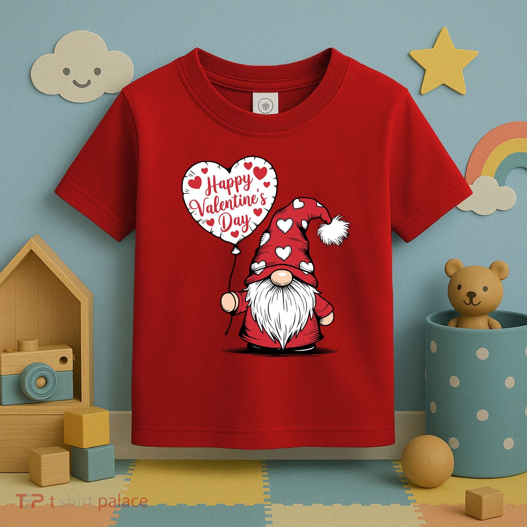 Happy ValentineS Day Cute Gnome Toddler T-Shirt