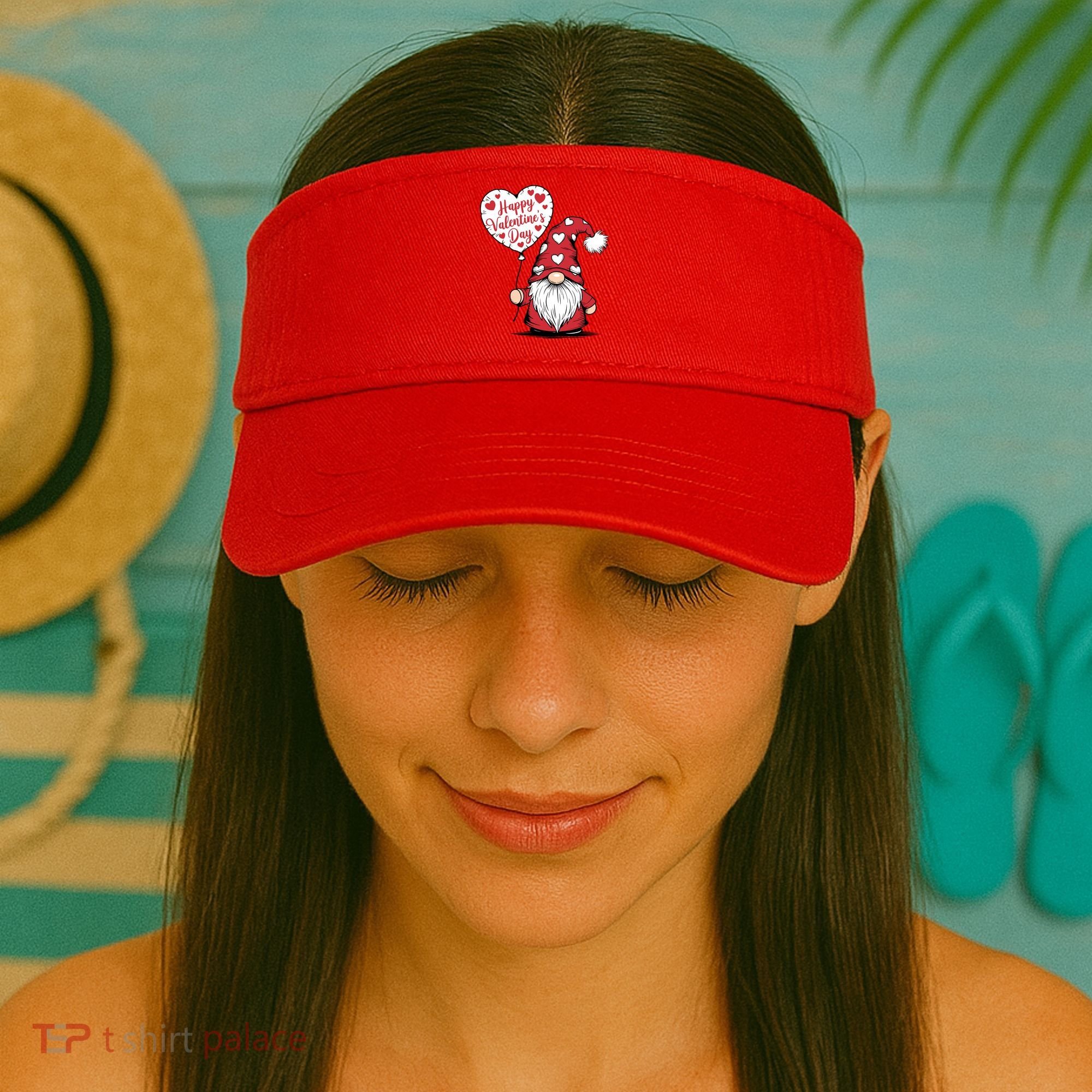 Happy ValentineS Day Cute Gnome Visor