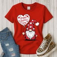 Happy ValentineS Day Cute Gnome Women's T-Shirt thumb 3