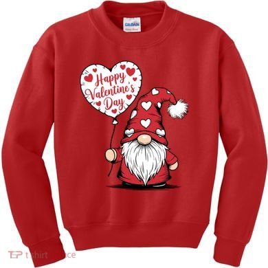 Happy ValentineS Day Cute Gnome Kids Sweatshirt