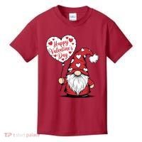 Happy ValentineS Day Cute Gnome Kids T-Shirt thumb 0