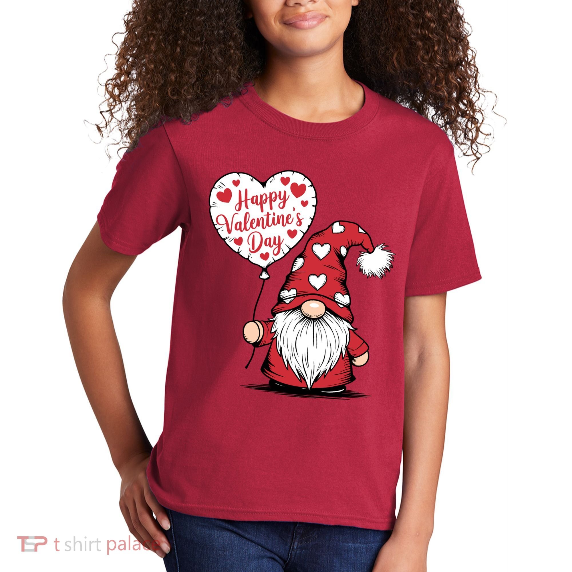 Happy ValentineS Day Cute Gnome Kids T-Shirt