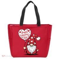 Happy ValentineS Day Cute Gnome Tote Bag thumb 0