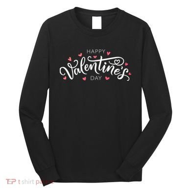 Happy Valentines Day Logo Long Sleeve Shirt