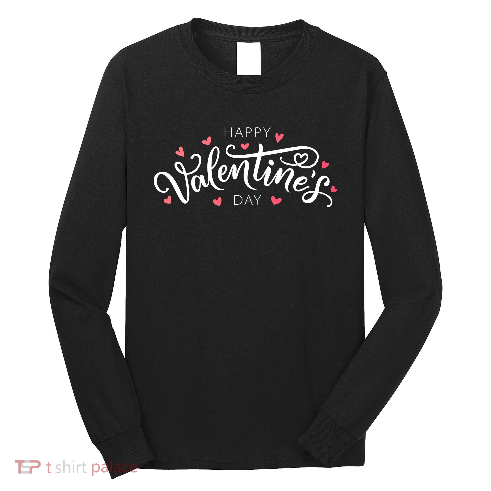 Happy Valentines Day Logo Long Sleeve Shirt