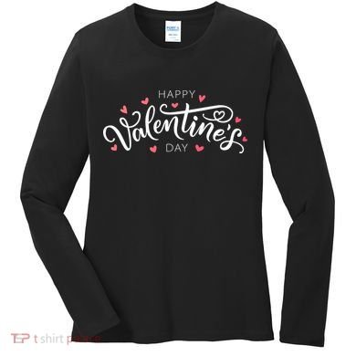 Happy Valentines Day Logo Women's Long Sleeve Shirt