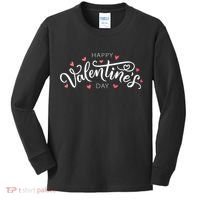Happy Valentines Day Logo Kids Long Sleeve Shirt thumb 0