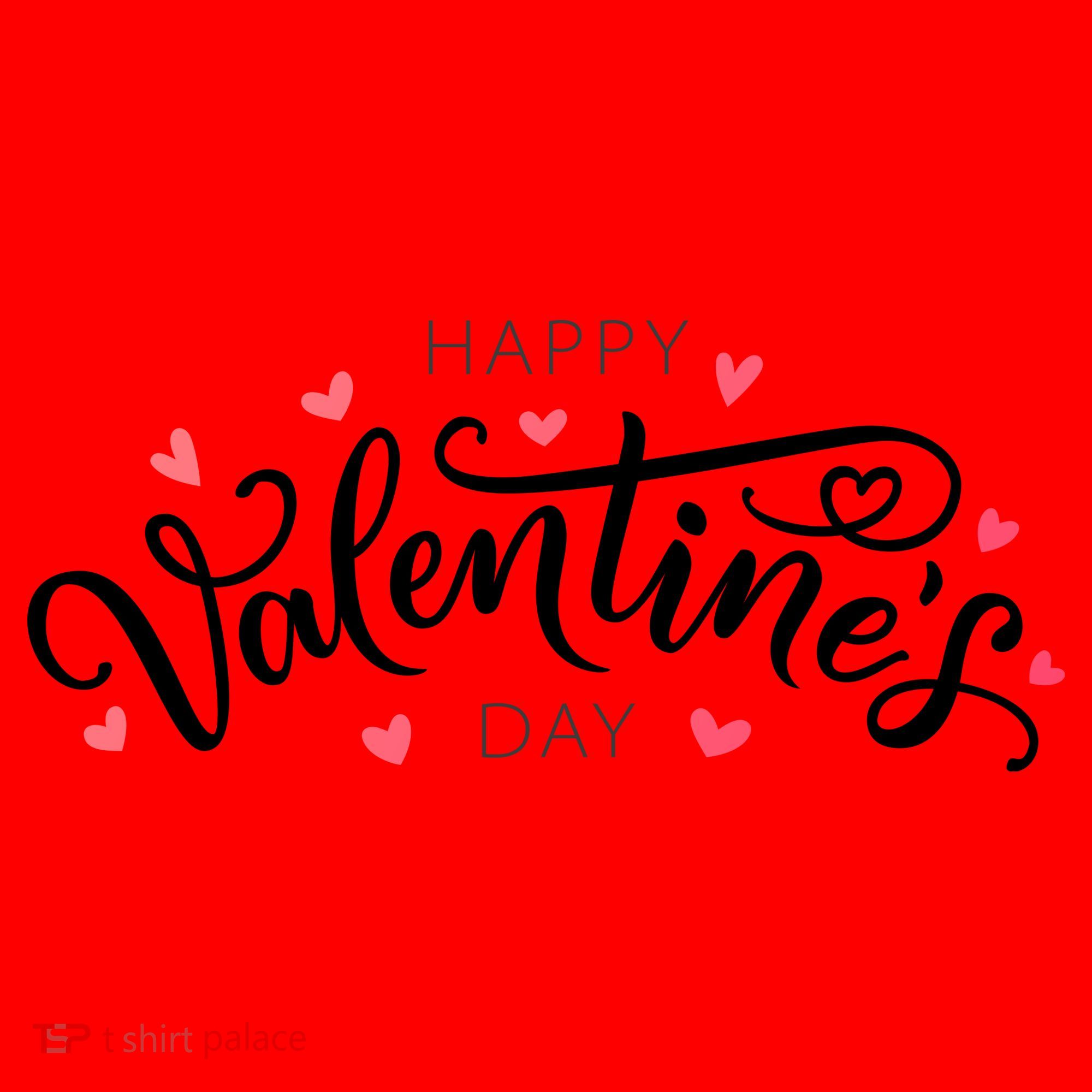 Happy Valentines Day Logo Santa Hat