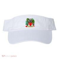 Happy Valentines Day Cute Sloth With Rainbow And Heart Visor thumb 0