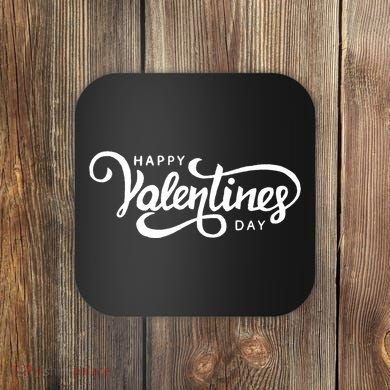Happy Valentines Day Cute Holiday Gift Coaster