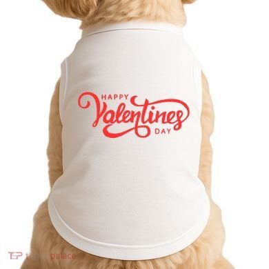 Happy Valentines Day Cute Holiday Gift Doggie Tank