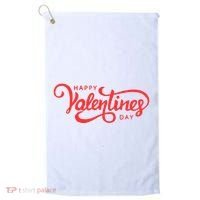 Happy Valentines Day Cute Holiday Gift Golf Towel thumb 0