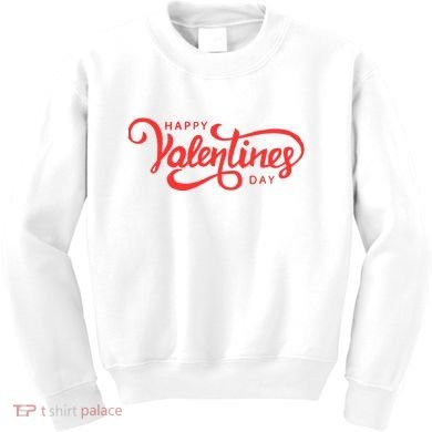 Happy Valentines Day Cute Holiday Gift Kids Sweatshirt