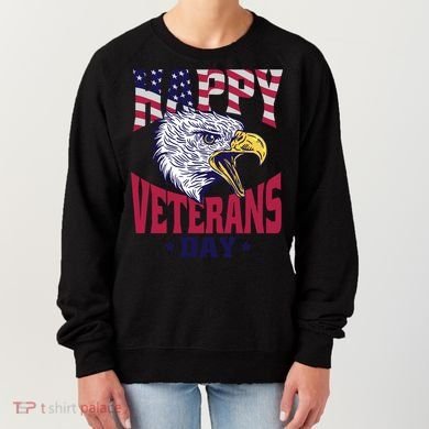 Happy Veterans Day Eagle Women's Sweatshirt