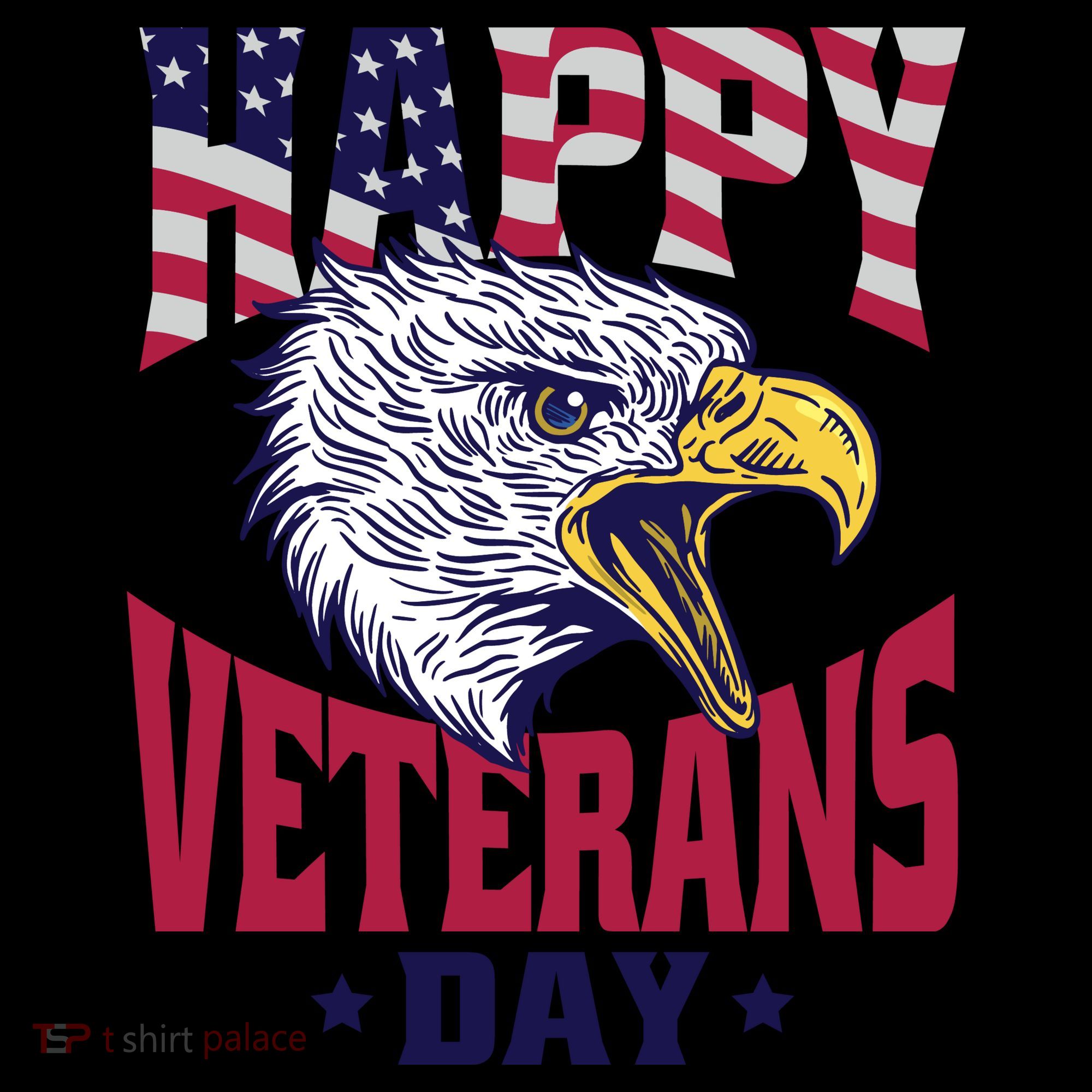 Happy Veterans Day Eagle Backpack