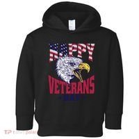 Happy Veterans Day Eagle Toddler Hoodie thumb 0