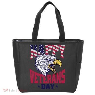Happy Veterans Day Eagle Tote Bag