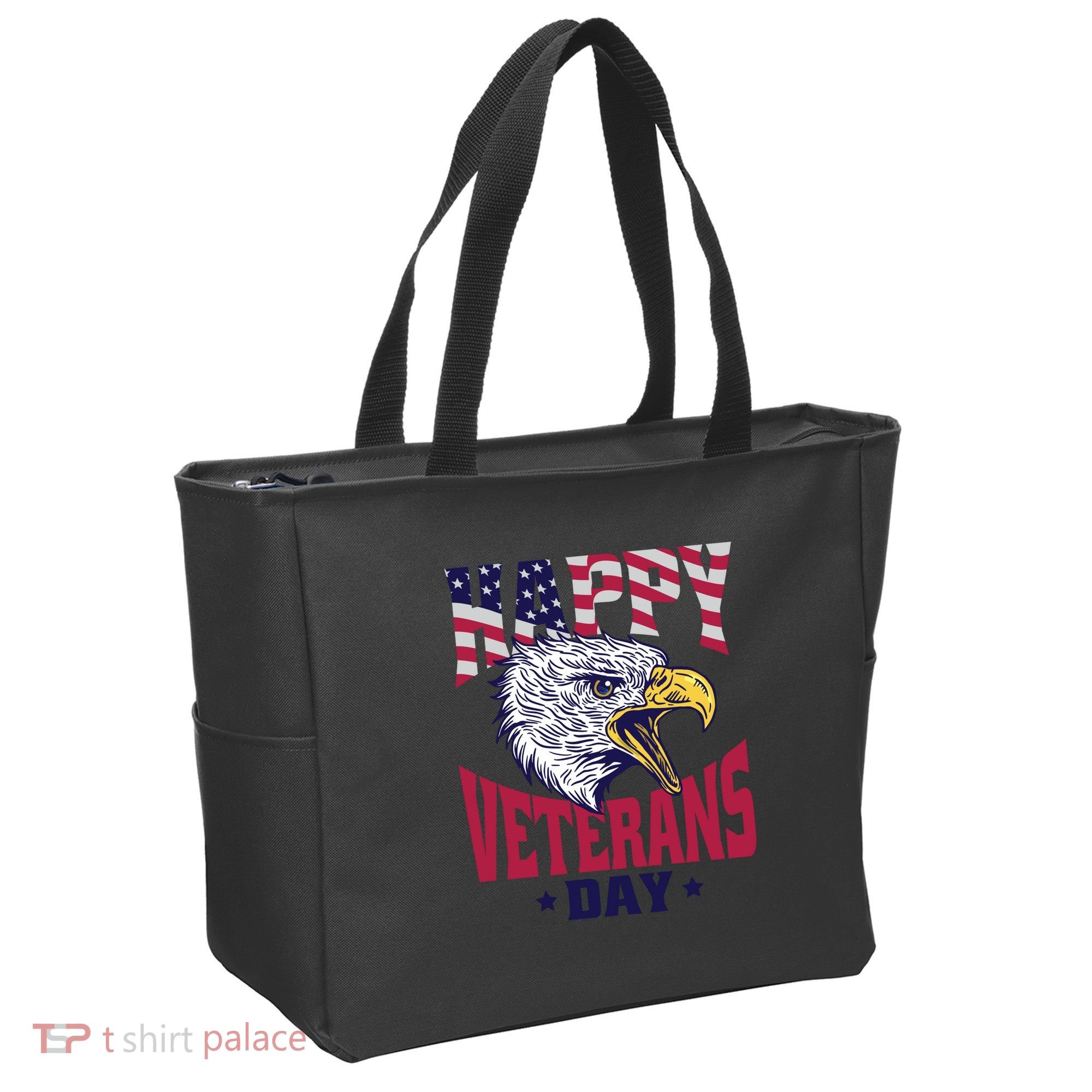 Happy Veterans Day Eagle Tote Bag