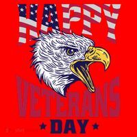 Happy Veterans Day Eagle Santa Hat thumb 1
