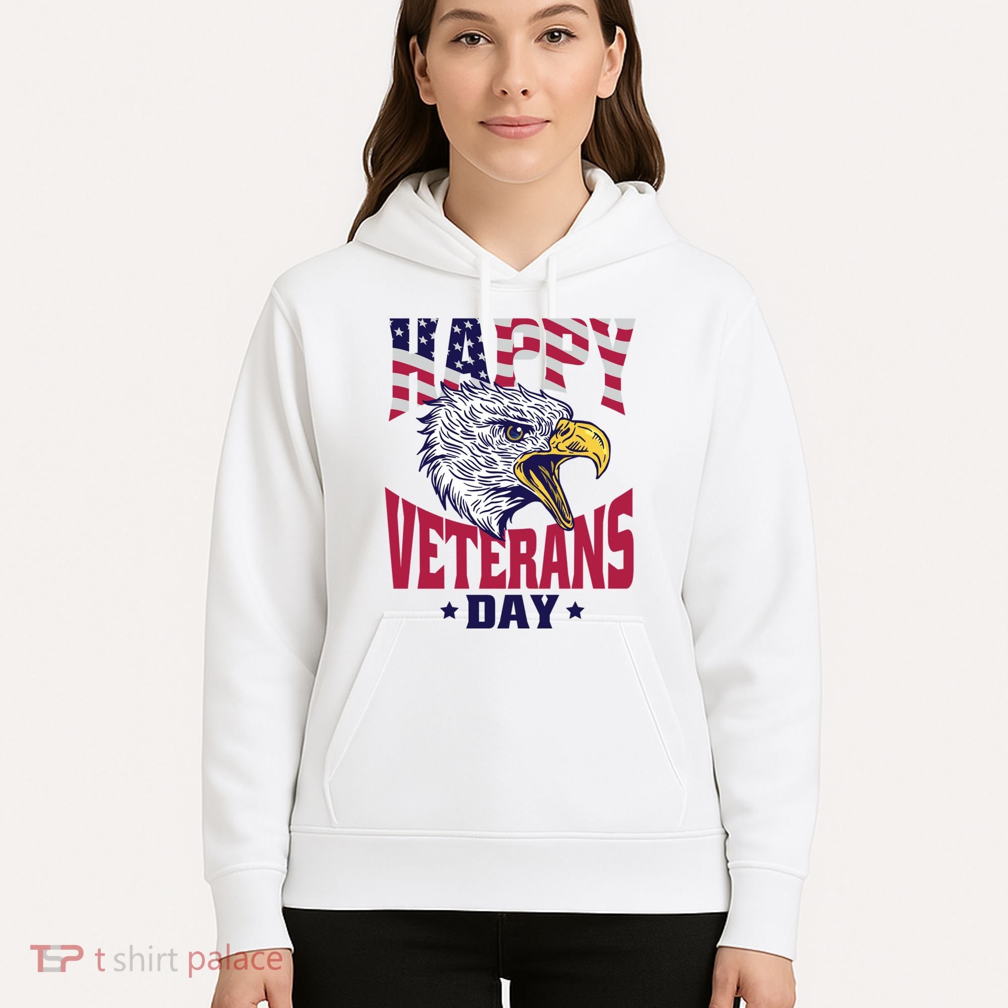 Happy Veterans Day Eagle Hoodie