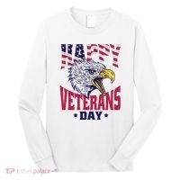 Happy Veterans Day Eagle Long Sleeve Shirt thumb 0