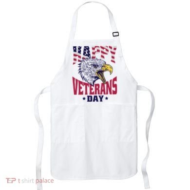 Happy Veterans Day Eagle Apron