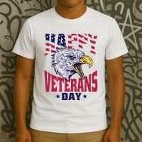 Happy Veterans Day Eagle T-Shirt thumb 3