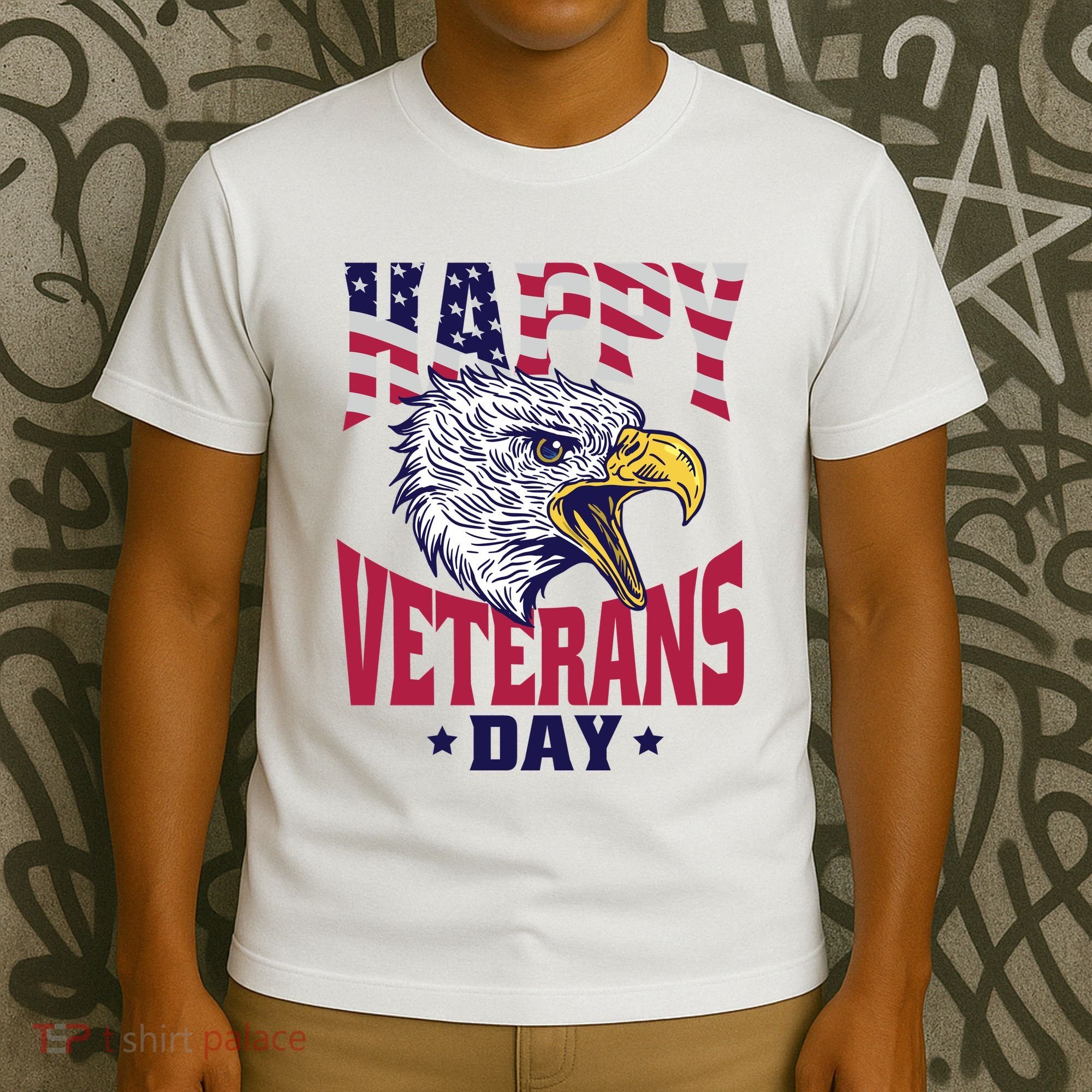 Happy Veterans Day Eagle T-Shirt