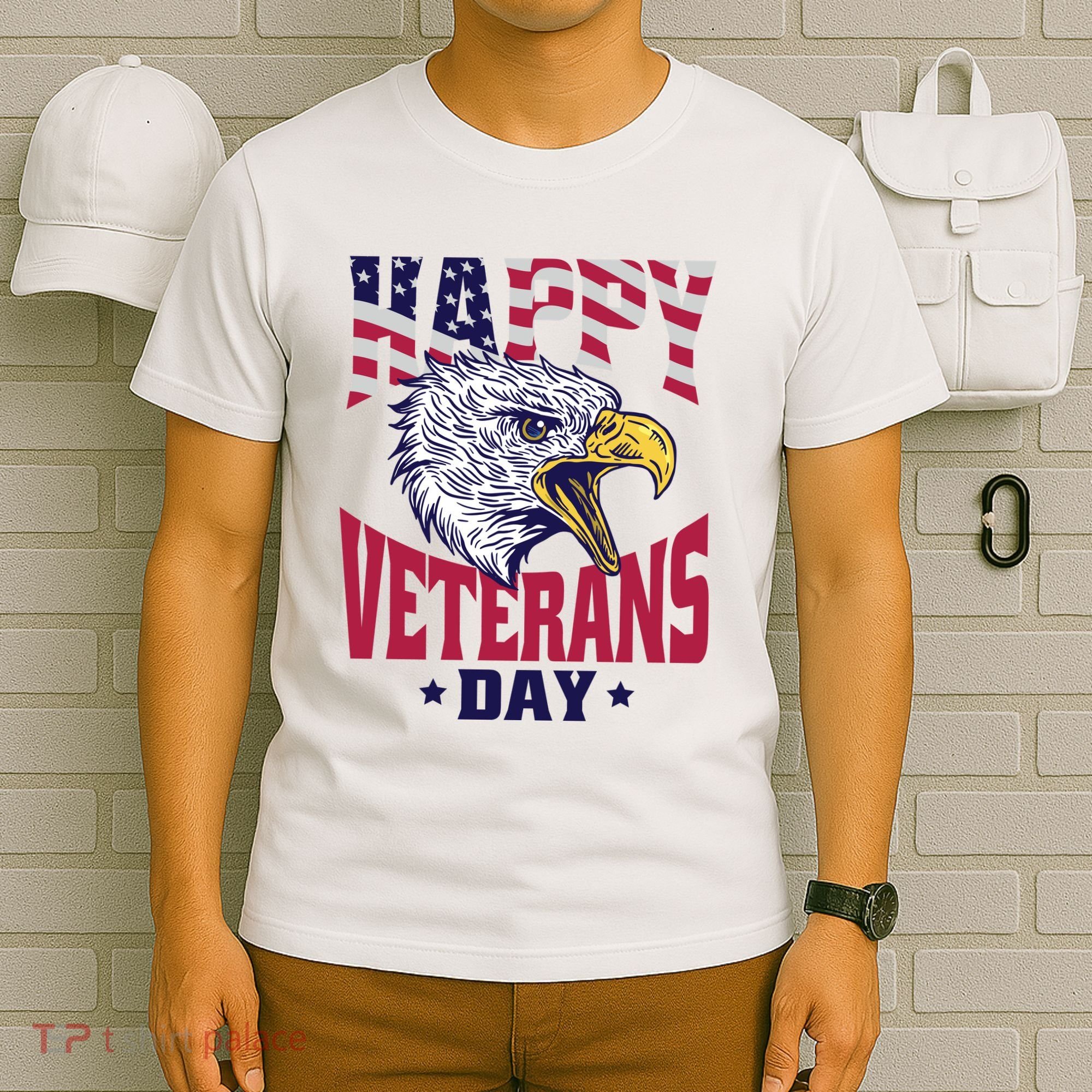 Happy Veterans Day Eagle T-Shirt