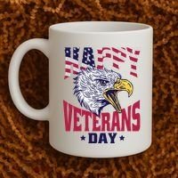 Happy Veterans Day Eagle Coffee Mug thumb 2