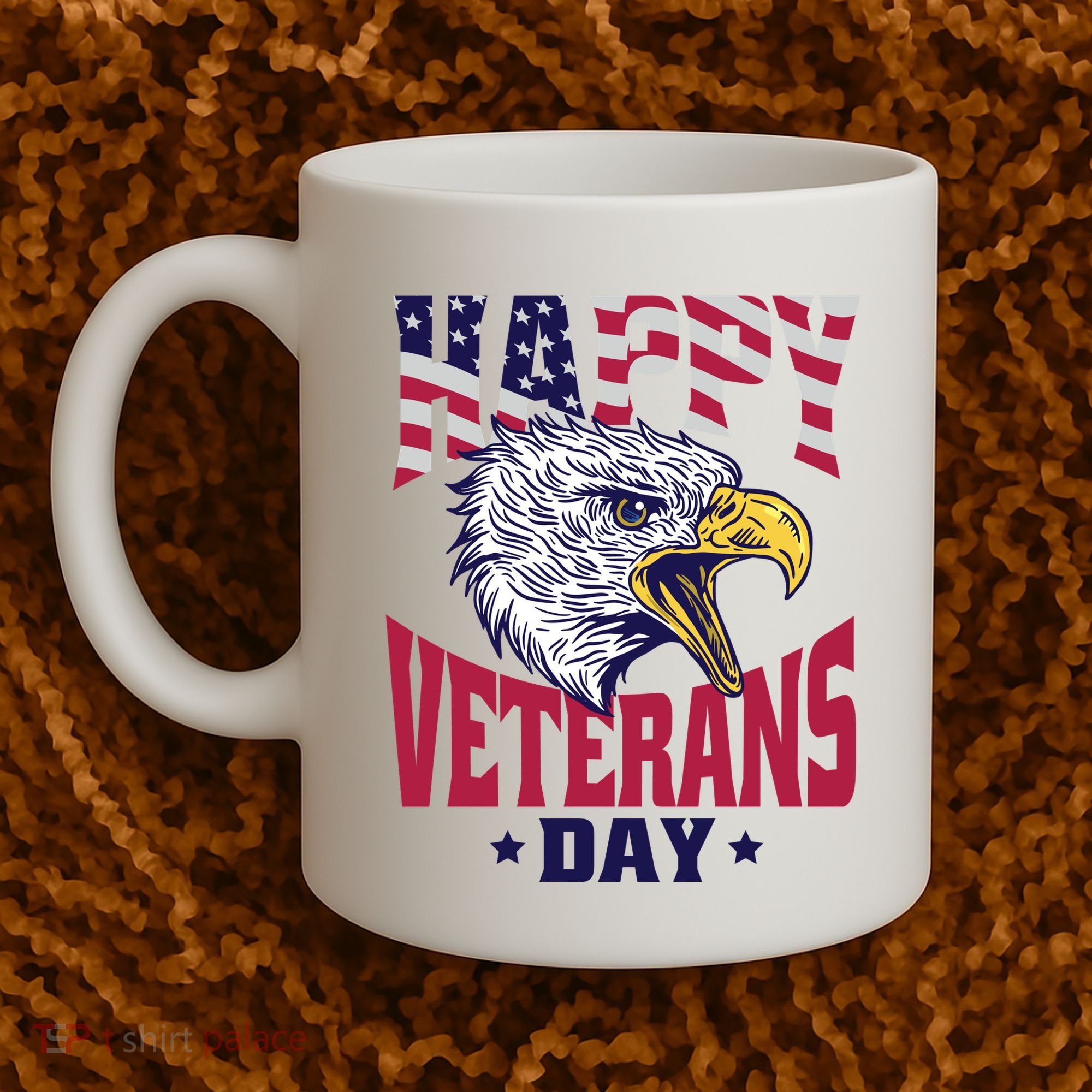 Happy Veterans Day Eagle Coffee Mug