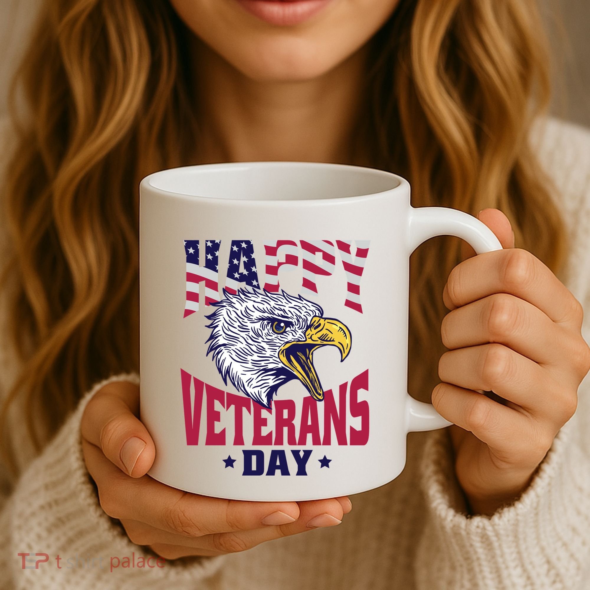 Happy Veterans Day Eagle Coffee Mug