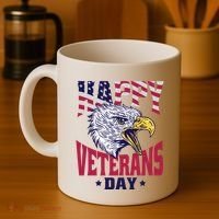 Happy Veterans Day Eagle Coffee Mug thumb 4
