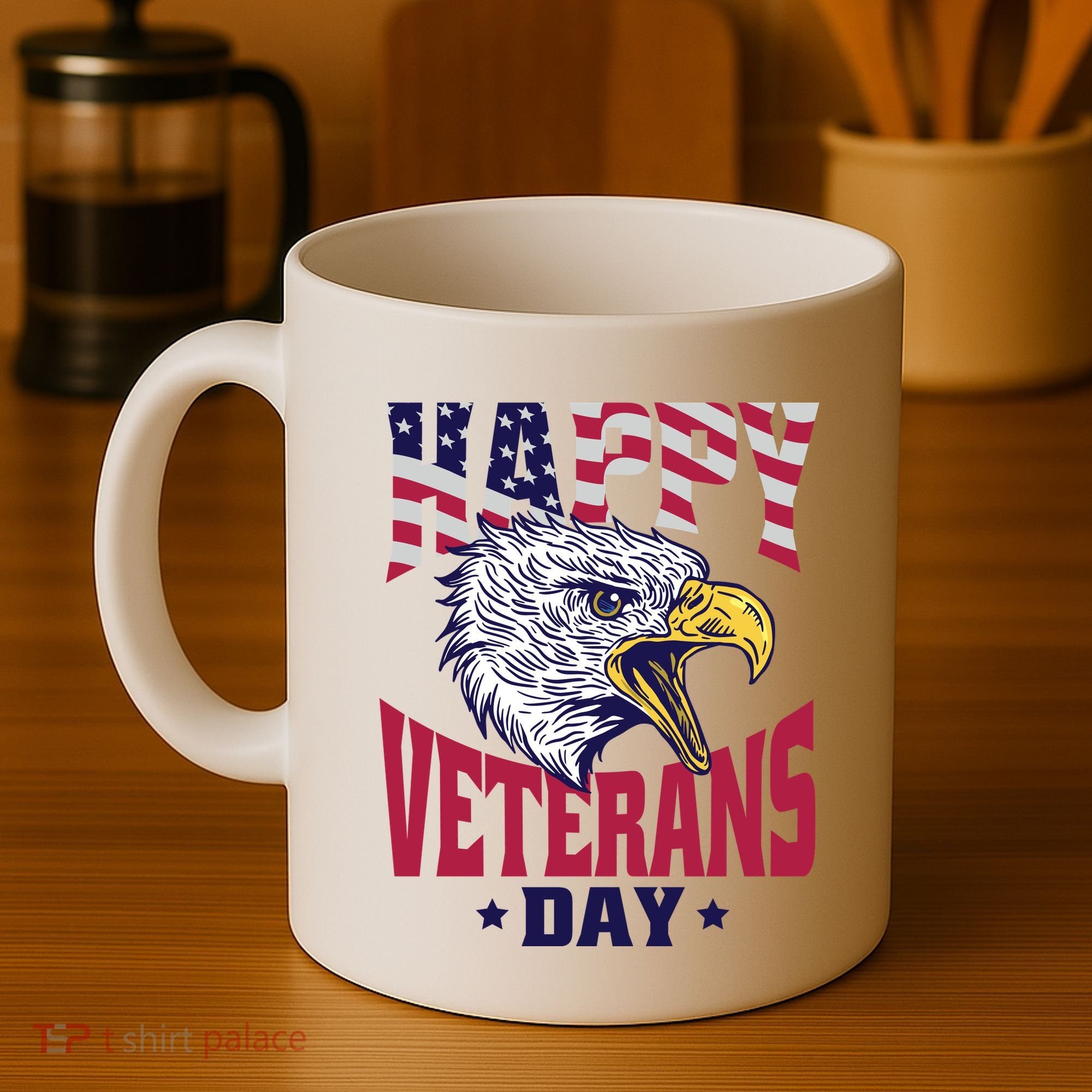 Happy Veterans Day Eagle Coffee Mug